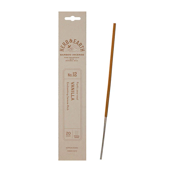 Nippon Kodo Herb&Earth Bamboo Incense 20 Pieces - Image 10